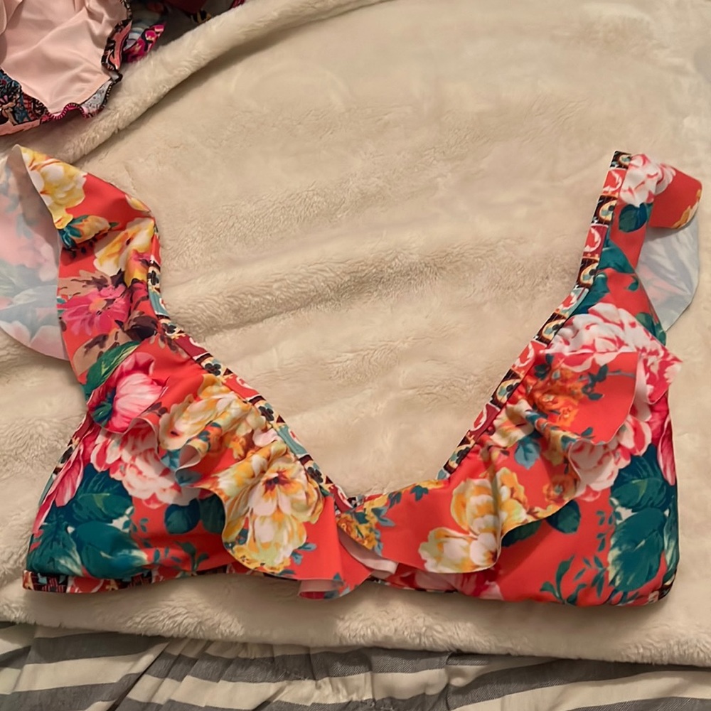 Tropical bathing suit top